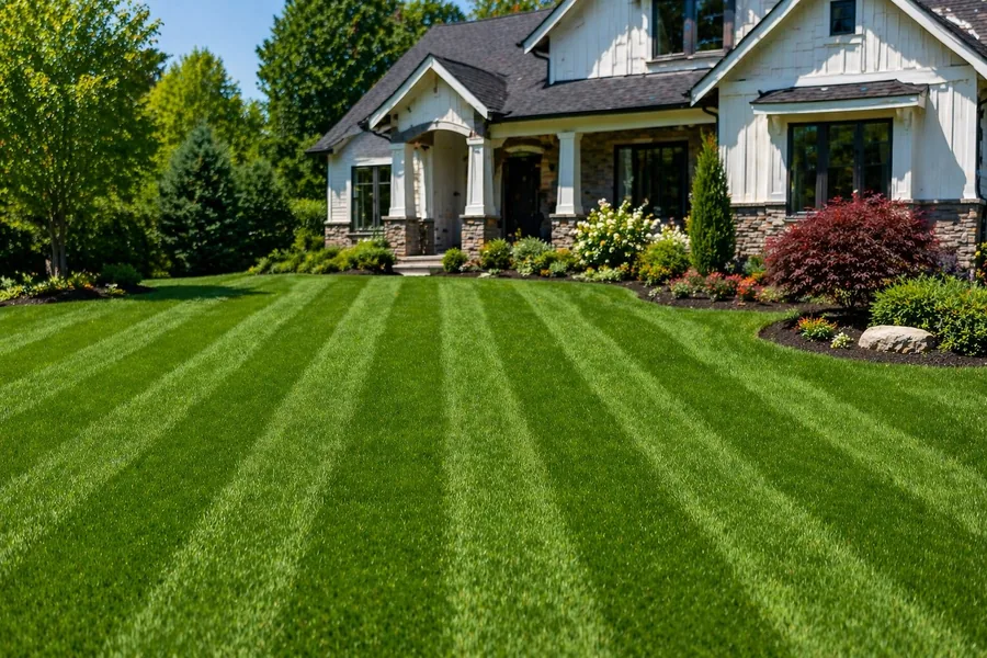 Lawn Blowing service in Riverton, Utah - Duck Duck Mow
